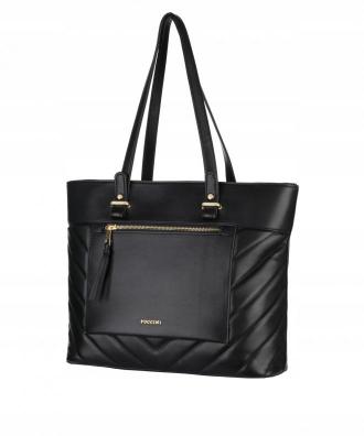 Torebka Damska Puccini Shopper Czarna Bk Puccini