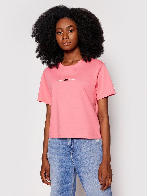 DW0DW10057 Różowy Regular Fit Tommy Jeans